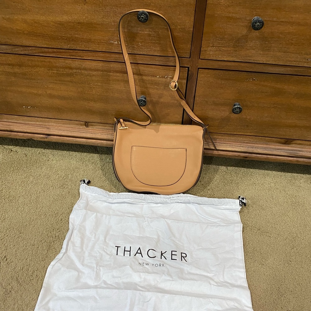 Thacker New York Tan Crossbody Bag